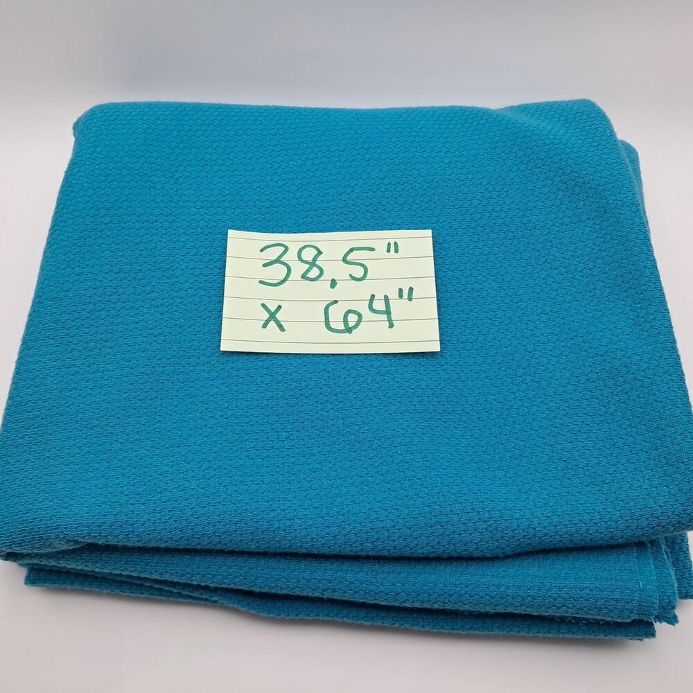 Teal Blue Soft Polyester Apparel Fabric for Sewing Quilting Crafts Knit Blend